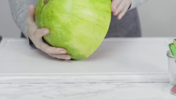Slices of fresh juicy watermelon  - Imágenes, Vídeo