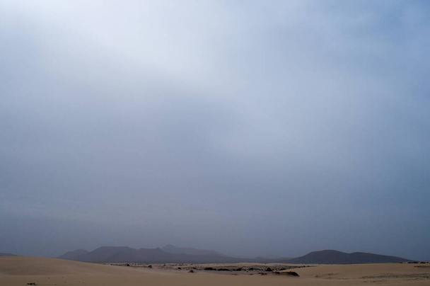 широкие, похожие на пустыню песчаные дюны - Фото, изображение