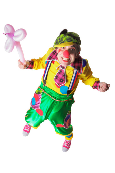 Clown avec un ballon à la main
 - Photo, image