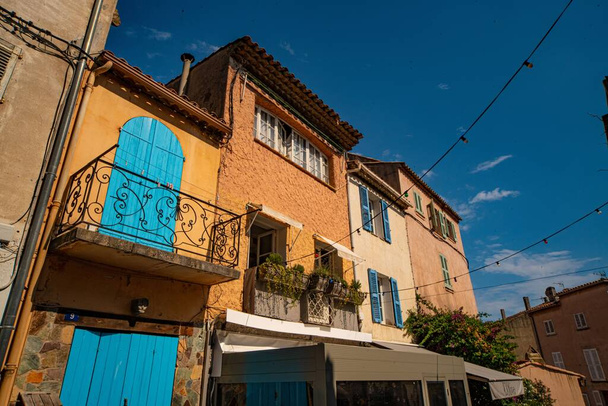 Historic district of Saint Tropez - CITY OF ST TROPEZ, FRANCE - JULY 13, 2020 - Photo, image
