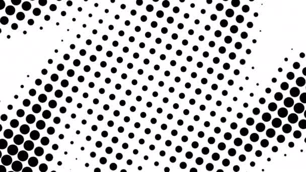 Half tone of many dots, computer generated abstract background, 3D render backdrop with optical illusion effect - Footage, Video