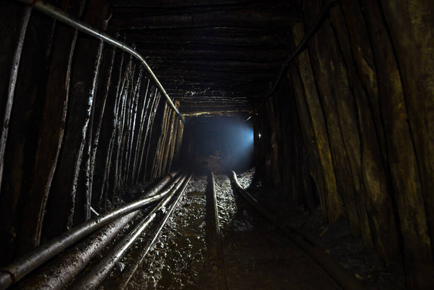 Abandoned tunnel in copper mine, Serbia - Photo, Image