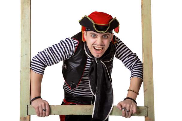 Payaso con traje de pirata
 - Foto, imagen