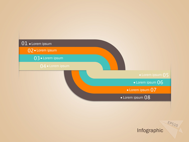 moderne spiraal infographics opties-eps10 - Vector, afbeelding