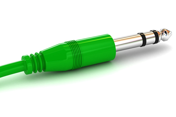 Green Jack Plug - Foto, afbeelding