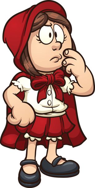 Red riding hood - Vector, Image