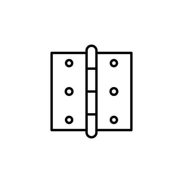 Ilustrační vektorová grafika ikony závěsu. Vhodné pro opravu dveří, mechanismus, nábytek apod.. - Vektor, obrázek