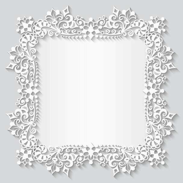 Vector abstract ornamental nature vintage frame. - Vector, Image