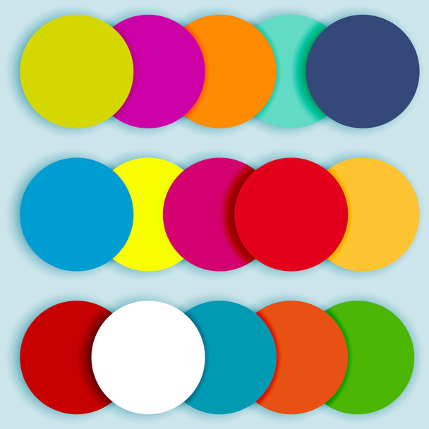 Colorful circles layered-2 - Вектор, зображення