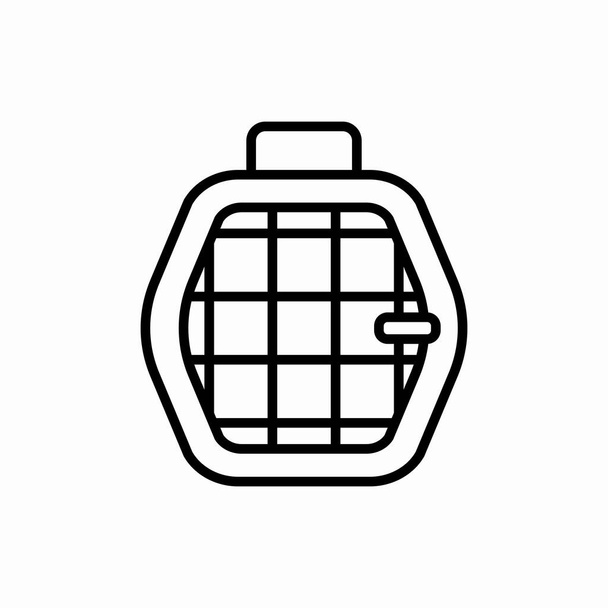 Umriss pet cage icon.Pet cage Vektor Illustration. Symbol für Web und Mobile - Vektor, Bild