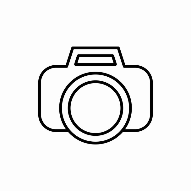 Outline fotocamera icon.Fotocamera vector illustratie. Symbool voor web en mobiel - Vector, afbeelding