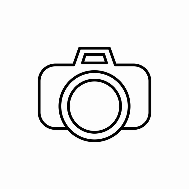 Outline fotocamera icon.Fotocamera vector illustratie. Symbool voor web en mobiel - Vector, afbeelding