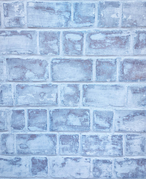 Rétro blanchir à la chaux vieille surface de mur de brique. Texture de fond rustique blanche. Structure vintage. Élément de conception.  - Photo, image
