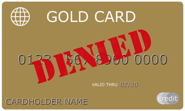 Hylätty Gold luottokortti
 - Valokuva, kuva