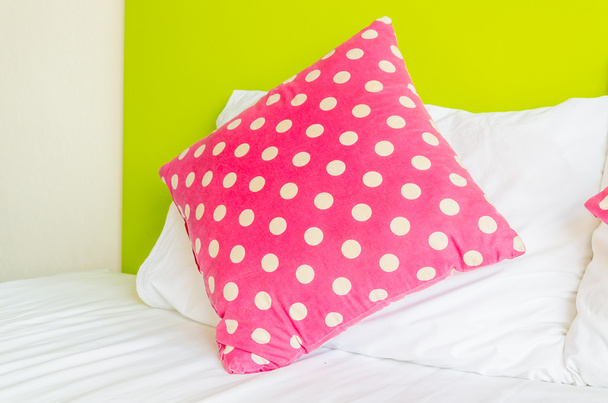 Colorful polka pillow - Photo, Image