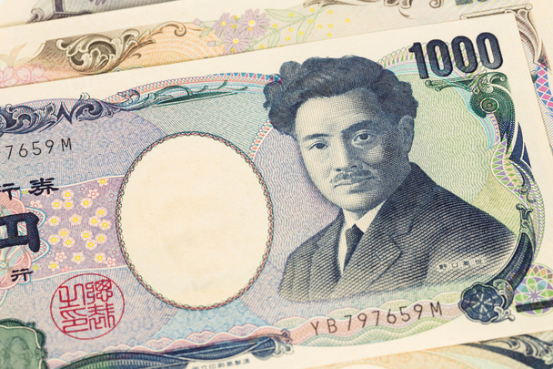 χρήματα Ιαπωνικό γιεν τραπεζογραμμάτιο close-up - Φωτογραφία, εικόνα