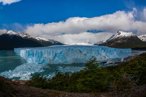 Glacier and clouds in Patagonia, Santa Cruz Province,  Argentina - Photo, Image