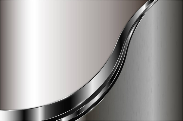  Metallic background. Luxury of gray and silver. Elegant metal modern design. - Vektor, obrázek