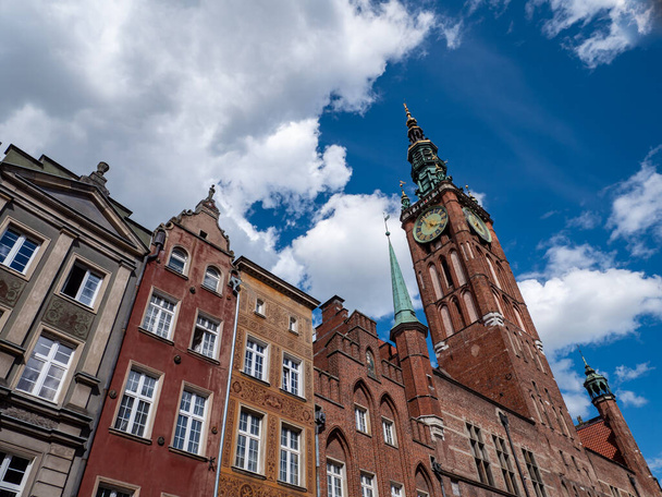 oud stadhuis in Gdansk poland europa - Foto, afbeelding