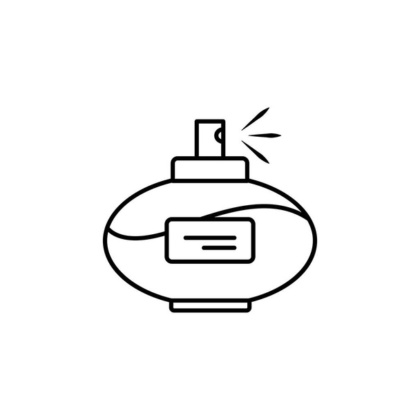 Parfüm çizgisi simgesi. İşaretler ve semboller beyaz arkaplanda ağ, logo, mobil uygulama, UI, UX için kullanılabilir - Vektör, Görsel