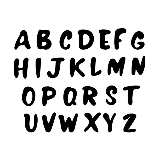 English alphabet. Handwritten capital letters. - Vektor, Bild