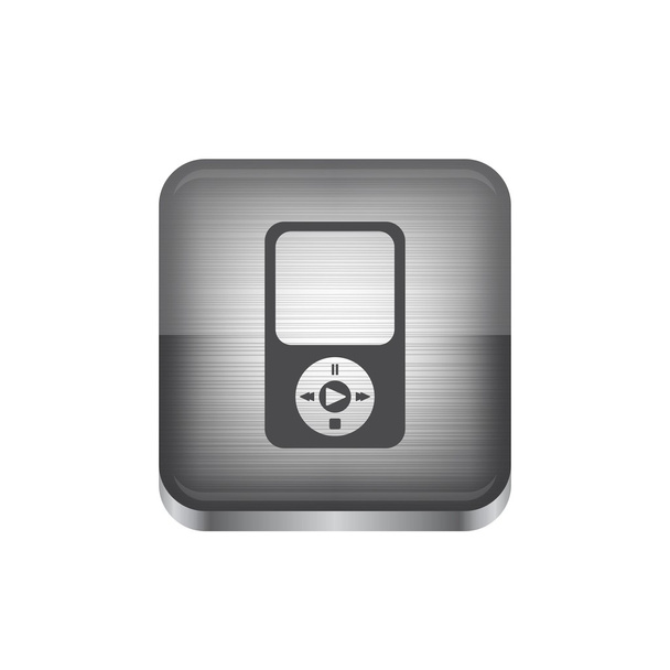 Media icon button theme - Вектор, зображення