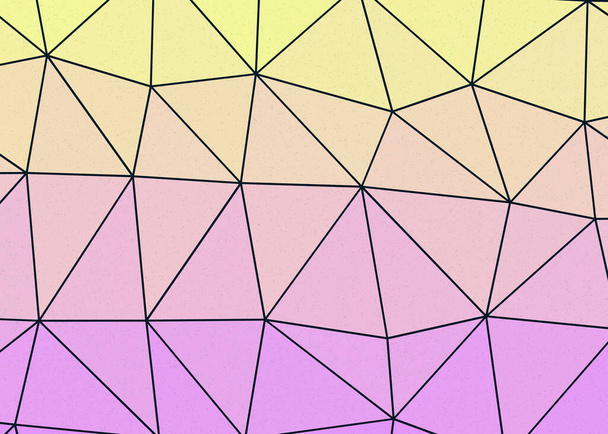  low-polygonal space background, generative art illustration - Vector, Image