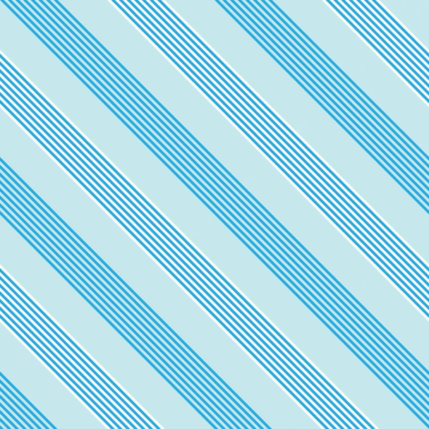 Himmelblau diagonal gestreifter nahtloser Musterhintergrund für Modetextilien, Grafiken - Vektor, Bild