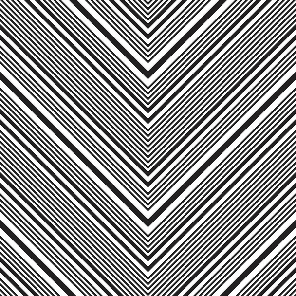 Zwart-wit Chevron diagonaal gestreepte naadloze patroon achtergrond geschikt voor mode textiel, graphics - Vector, afbeelding