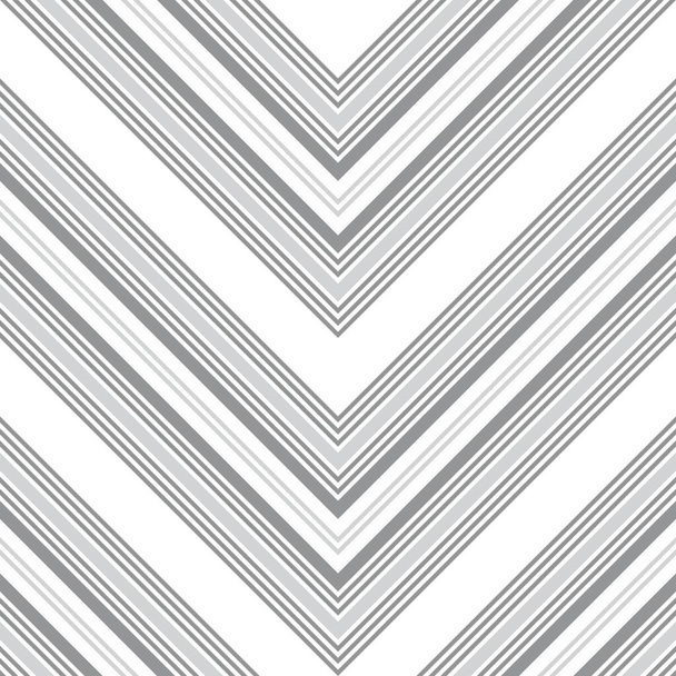 Witte Chevron diagonaal gestreepte naadloze patroon achtergrond geschikt voor mode textiel, graphics - Vector, afbeelding