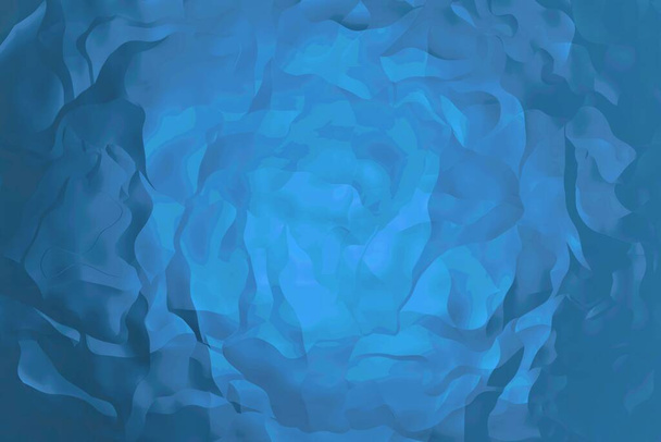 Blauwe abstracte moderne achtergrond met vloeiende kromme lijnen Reflecterend voor sjabloon, kaart of banner.blank ruimte voor tekst. 3d illustratie weergeven. - Foto, afbeelding