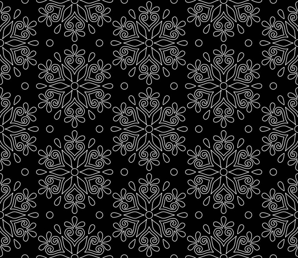 Abstract patterns seamless black and white doodle Sketch. Good for creative and greeting cards, posters, flyers, banners and covers. - Vektor, obrázek