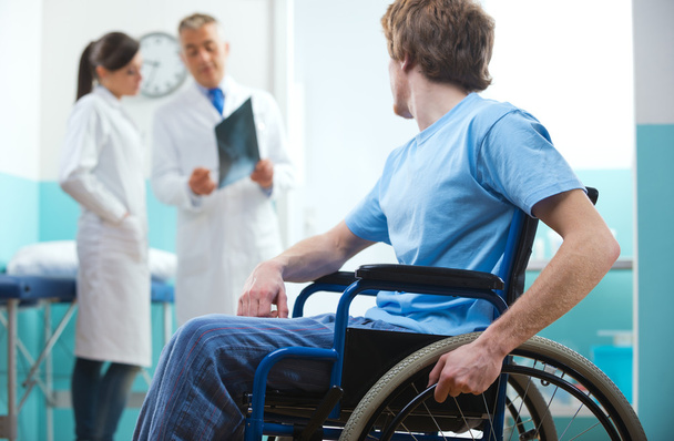 Patient in wheelchair - Foto, Imagem