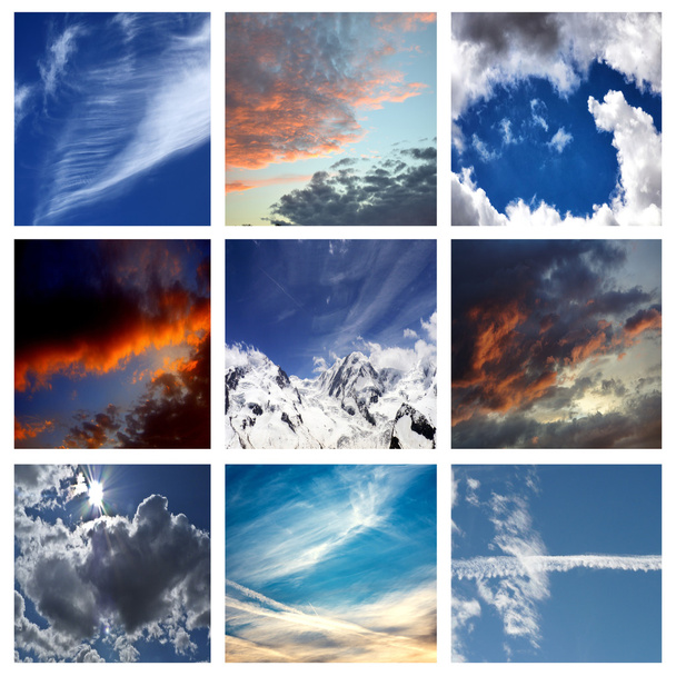 Nubes collage
 - Foto, Imagen