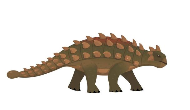 Ankylosaurus dinosaurus. Vektori sarjakuva dinosaurus. - Vektori, kuva