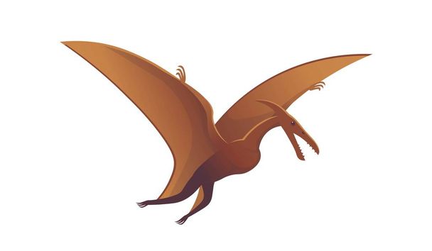 Pterodactylus dinosaur. Векторні карикатурні динозаври. - Вектор, зображення