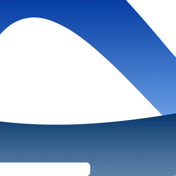 Modern blauw ontwerp op witte achtergrond Template-for Banner, Poster, Card & Social Media - Foto, afbeelding