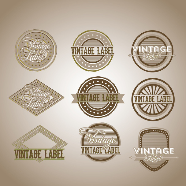 Vintage címke - Vektor, kép
