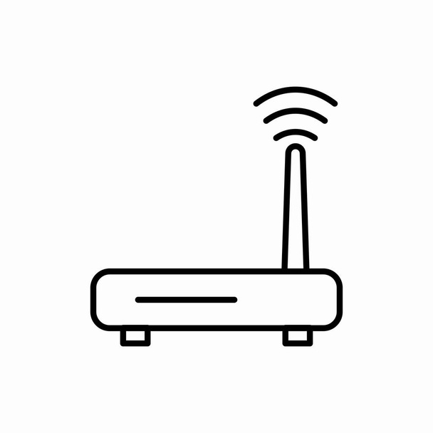 Desenhe o ícone do roteador. Ilustração vetorial do roteador. Símbolo para web e móvel
 - Vetor, Imagem