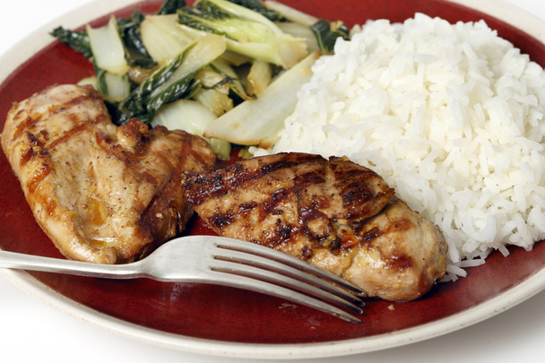 Soy marinaded chicken breast meal - Photo, Image