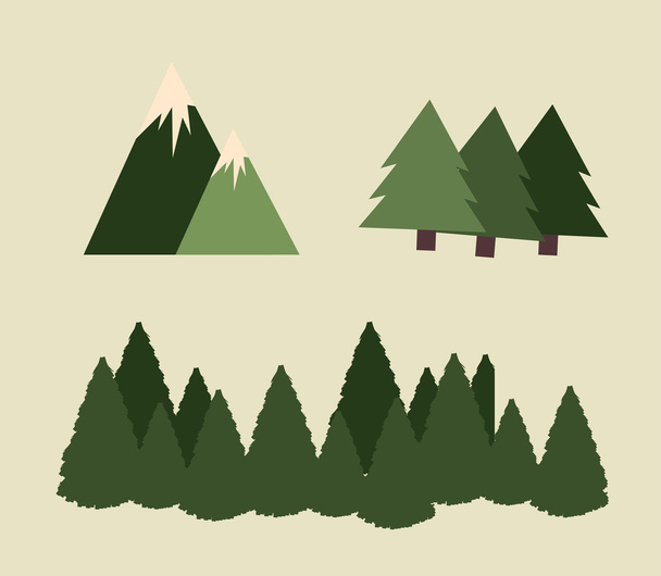 camping design - Vector, Image