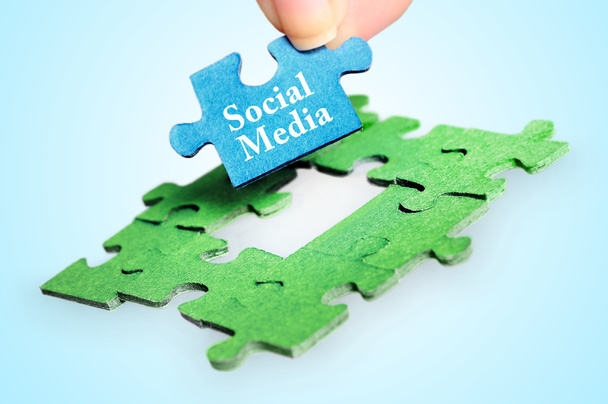 szociális média szó - Fotó, kép