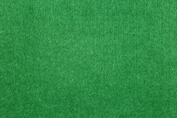Close up view of green felt for background - Photo, Image