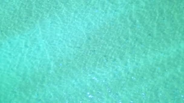 Acqua marina turchese perfettamente pura, consistenza. - Filmati, video