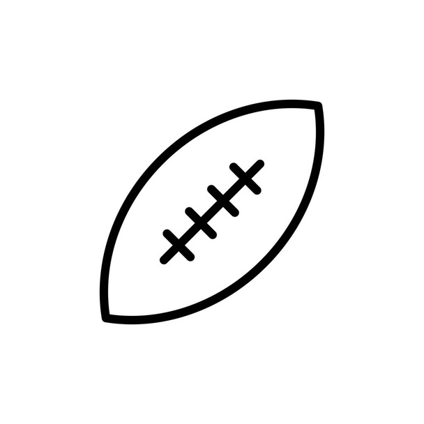 Illustration Vector graphic of rugby ball icon. Fit for league, hobby, competition, leisure etc. - Vector, Image
