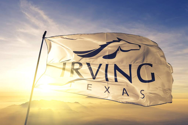Ірвінг з Техасу прапора Сполучених Штатів - Фото, зображення