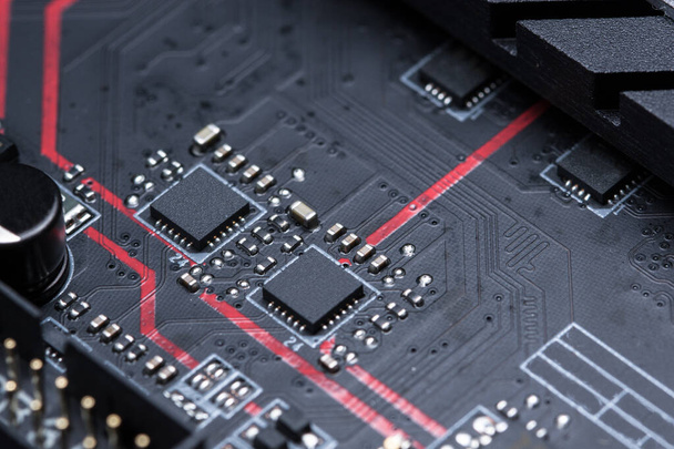 Electronic chip board technology - Foto, Bild
