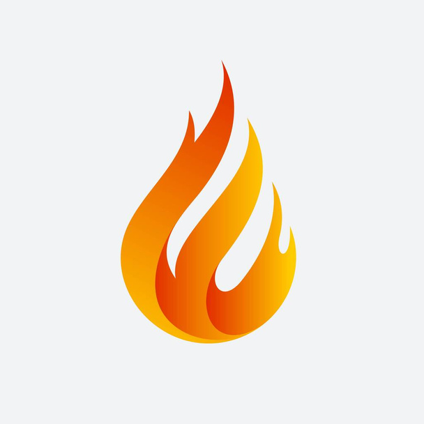 Letter E forming Fire Concept - Vector, Image