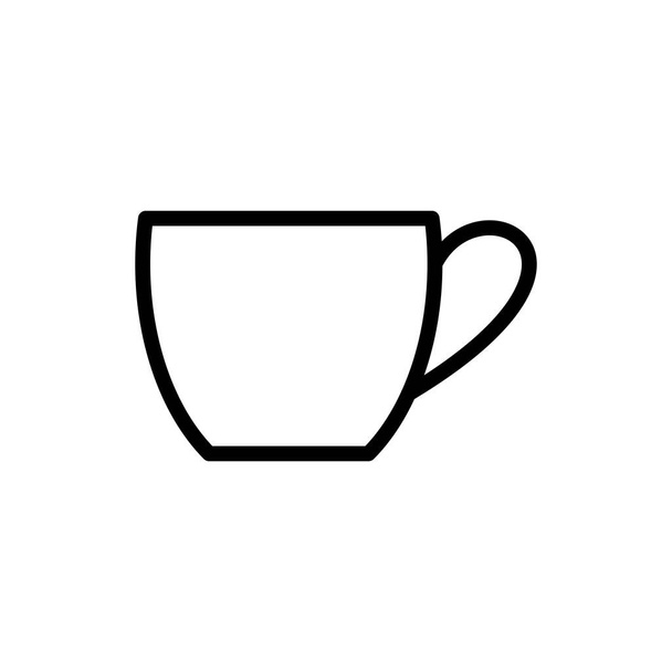 Ilustracja Wektorowa grafika ikony filiżanki. Nadaje się do picia, kawy, espresso, herbaty itp. - Wektor, obraz