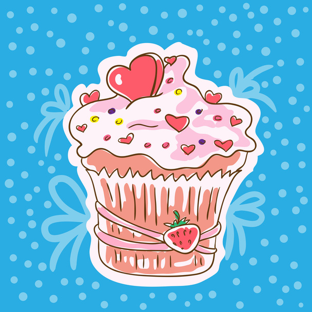 Cupcake - Διάνυσμα, εικόνα